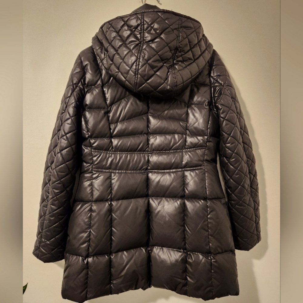 Andrew Marc Black Down Puffer Jacket  Coat - Picture 8 of 16
